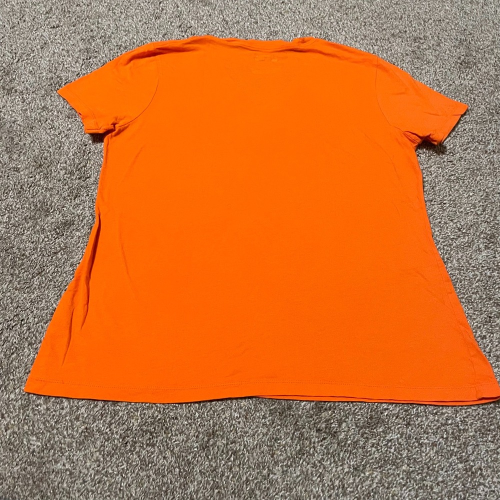 Majestic Houston Astros Orange V Neck T Shirt Womens Size Large MLB - Picture 5 of 5